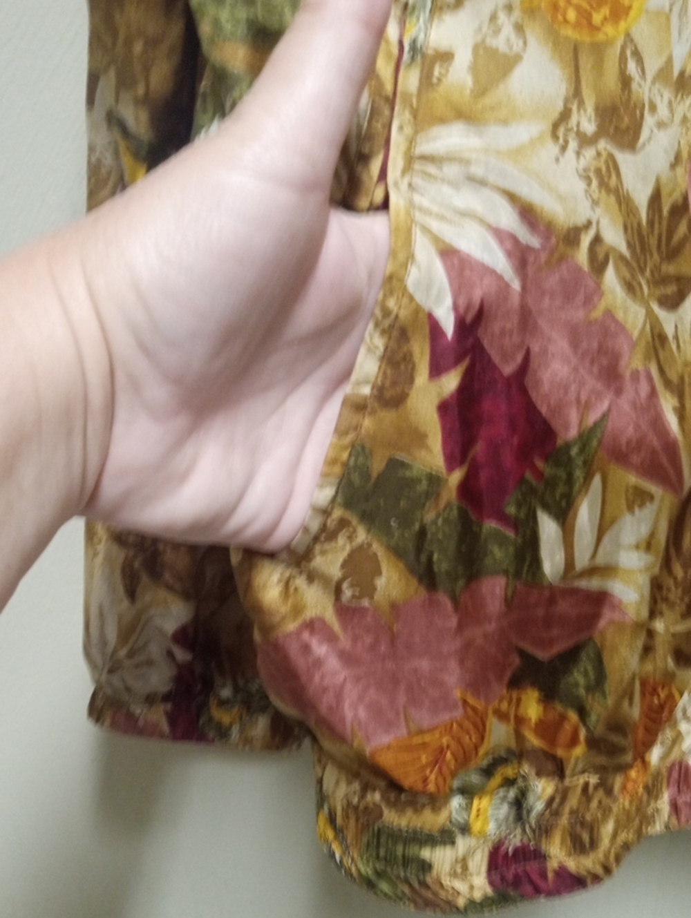 Vintage Fall Silk Light Jacket Size Small Runs Medium With Pockets Vital Zone - Picture 9 of 11